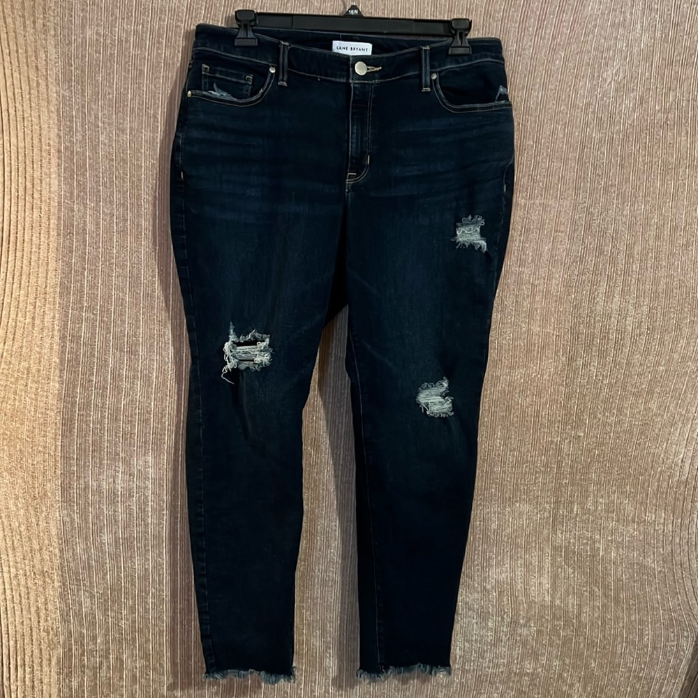 Lane Bryant distressed jeans